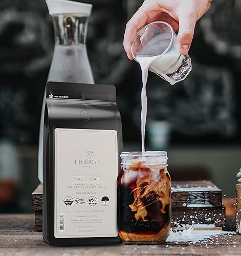 Miniatura 3 de Lifeboost Café de grano entero medio café – Café orgánico USDA de origen único bajo ácido – Granos de café sin OMG probados por terceros para