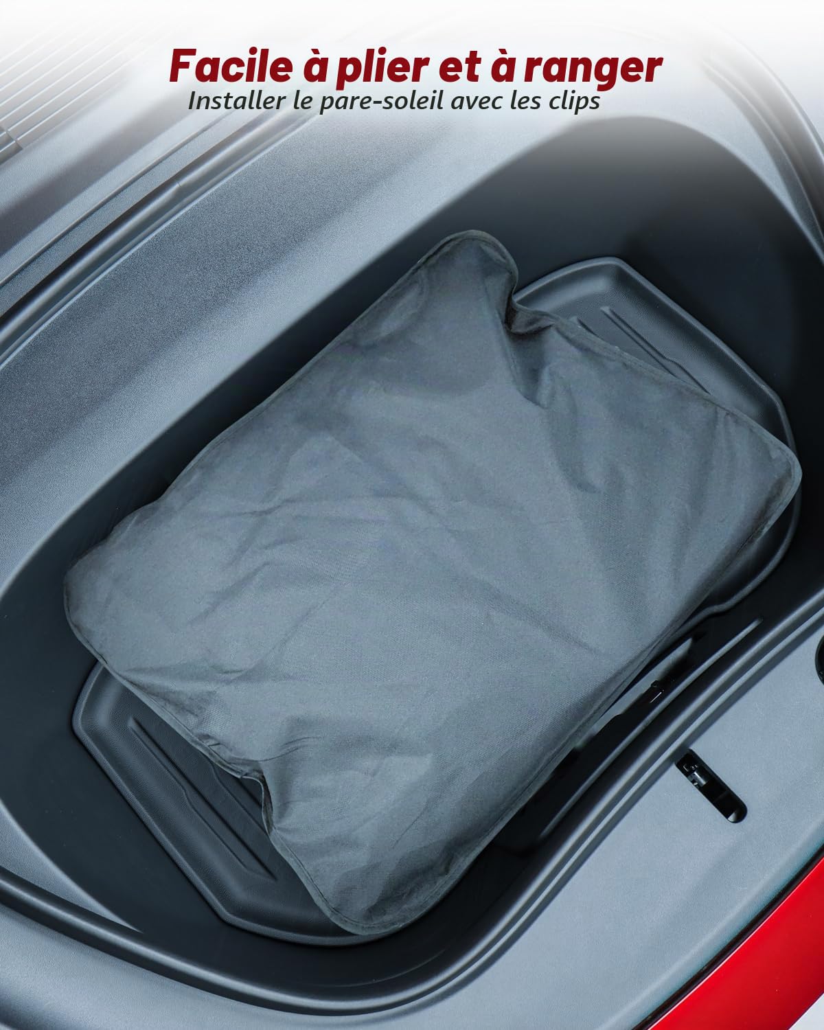 Pare-Soleil de Toit pour Tes-la Model Y 2021-2024, modèle amélioré avec Sac de Rangement, Blocage des UV, Facile à Installer