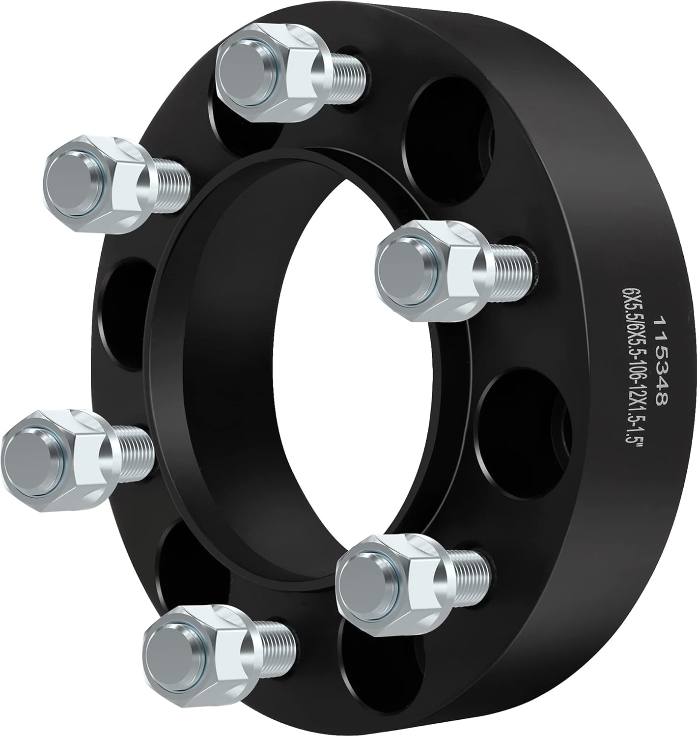 Exclusive Discount 90% Price WHEELTECH 4 Pieces 6 Lug Hub Centirc 1.5 inch Wheel Spacers 6x5.5 Black fit for 2007-2014 for FJ Cruiser|2001-2007 for Sequoia|2001-2019 for Tacoma