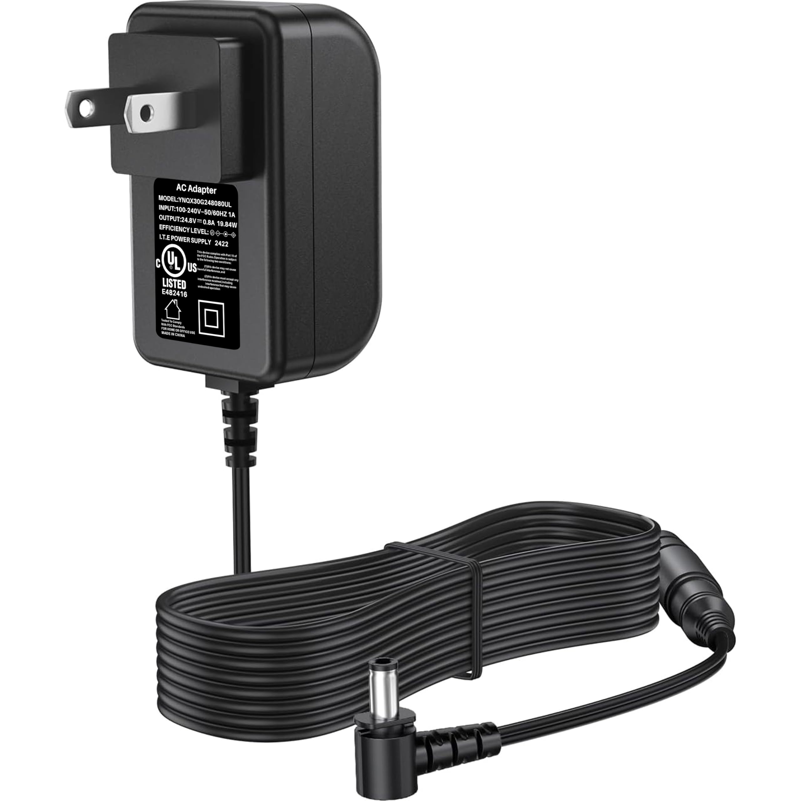 DONYOIE Charger for Shark Rocket Pet Pro DK33-248080H-U IZ162H IZ163H IZ362H IZ363H Power Cord for Shark IZ140 IX141 IZ142 XBCHGX140 XSBT620 Cordless