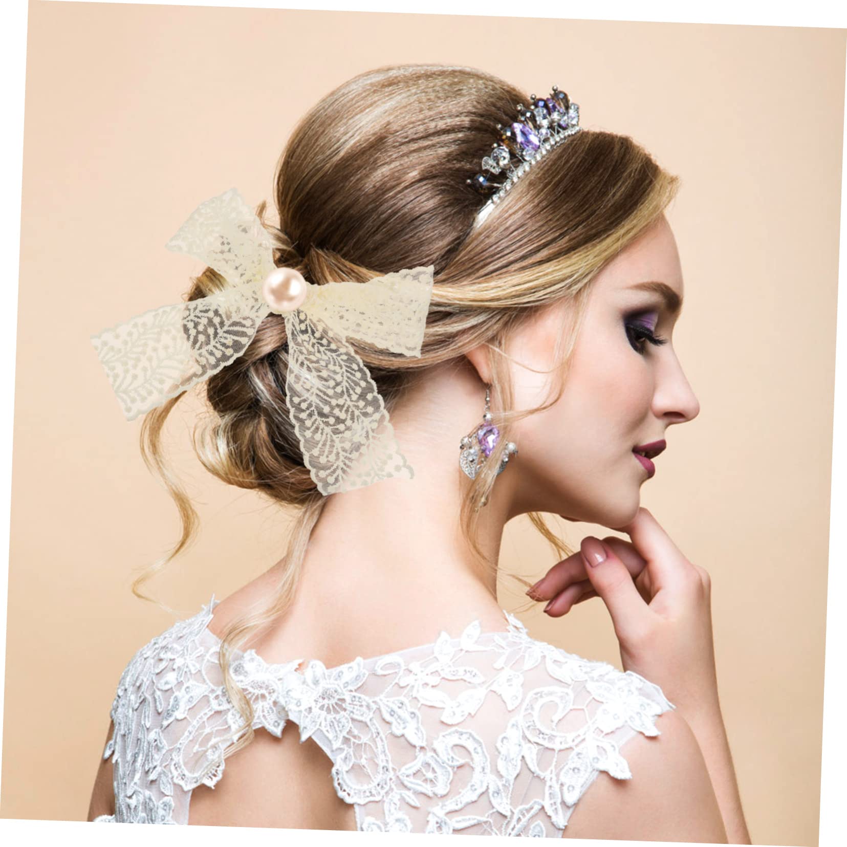 NUOBESTY 3rollos Cinta De Encaje Bordado Para Manualidades De Ribete De Encaje Para Accesorios De Cabello y Decoración De Ropa Materiales De Costura Elegantes