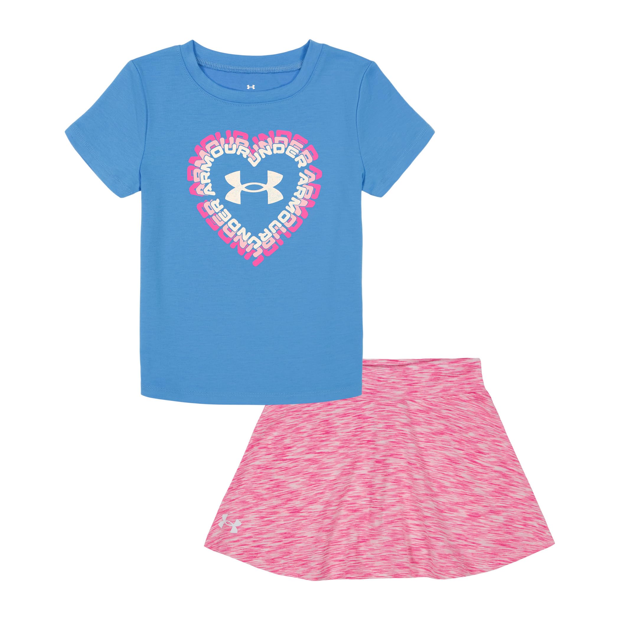Under Armour UA HEART SKORT SET, VIRAL BLUE SKORT, 2T