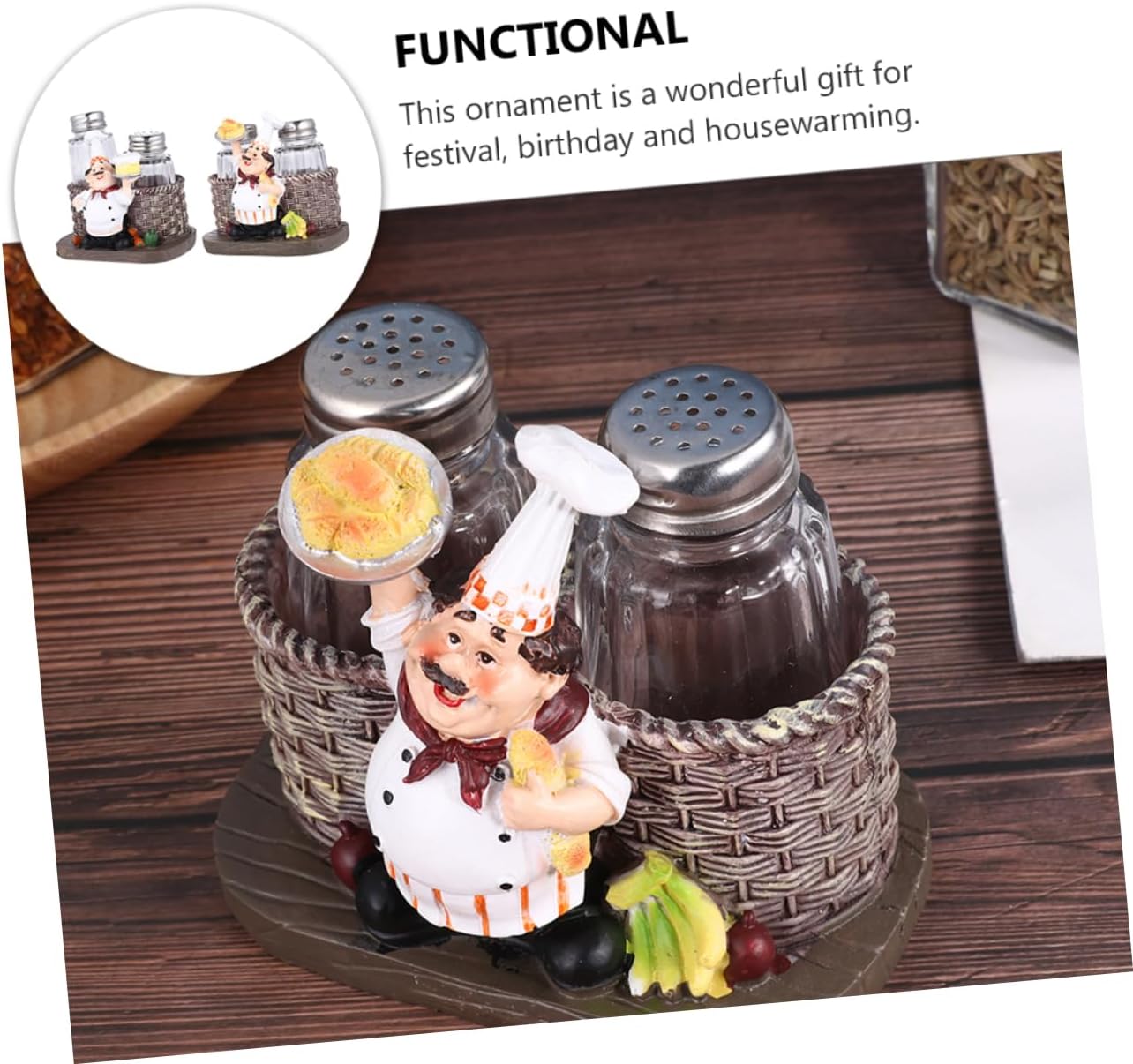 SOLUSTRE 2sets Cute Kitchen Seasoning Modern Decorative Storage for Spices Seasoning Container Jars for Home Bakery and