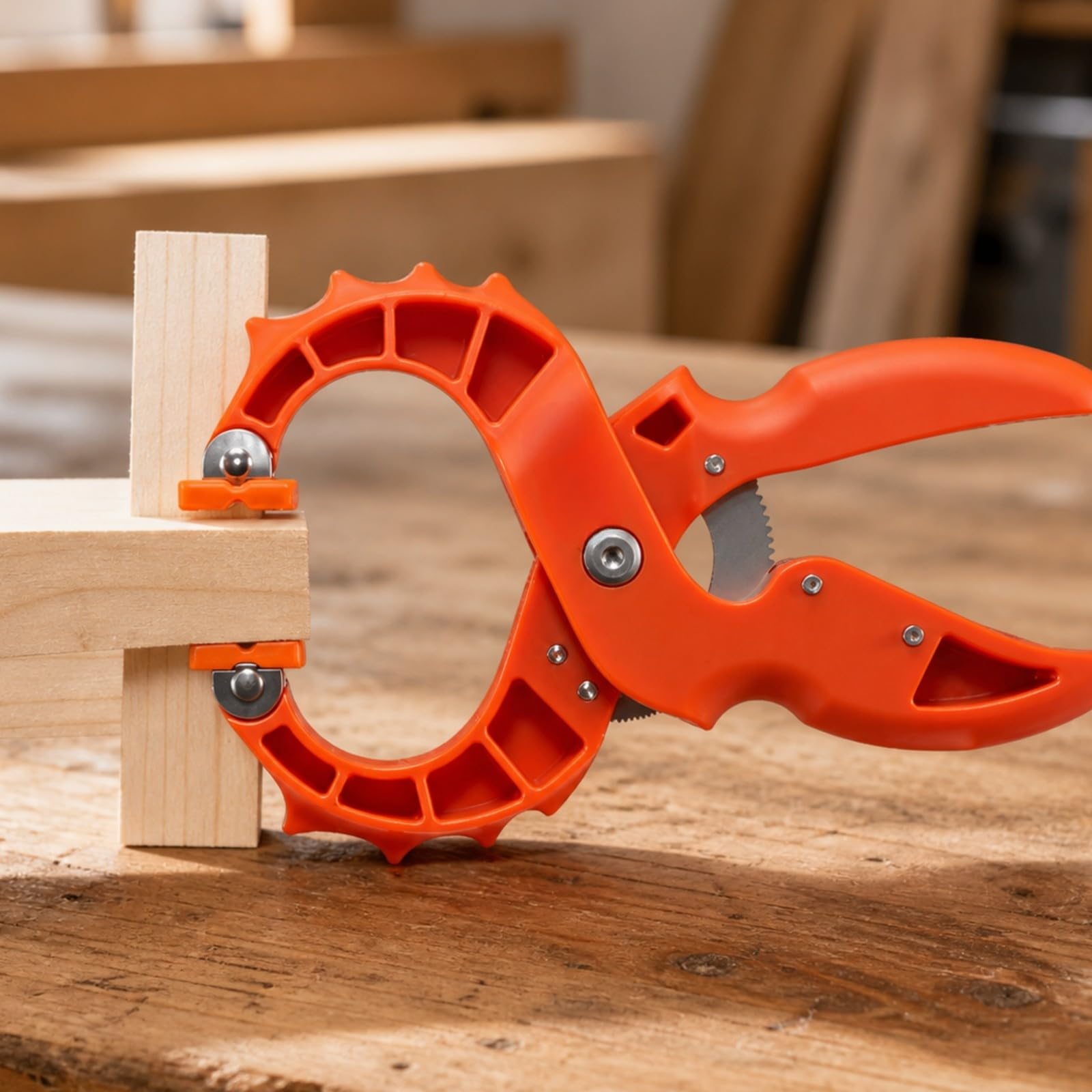 Almencla Pince à Cliqu Type A Réglable Serre-Joint à Cliqu Robuste Serre-Joint Mâchoire Mobile pr Menuisiers, Atelier, 20 Cm, 2 Pièces