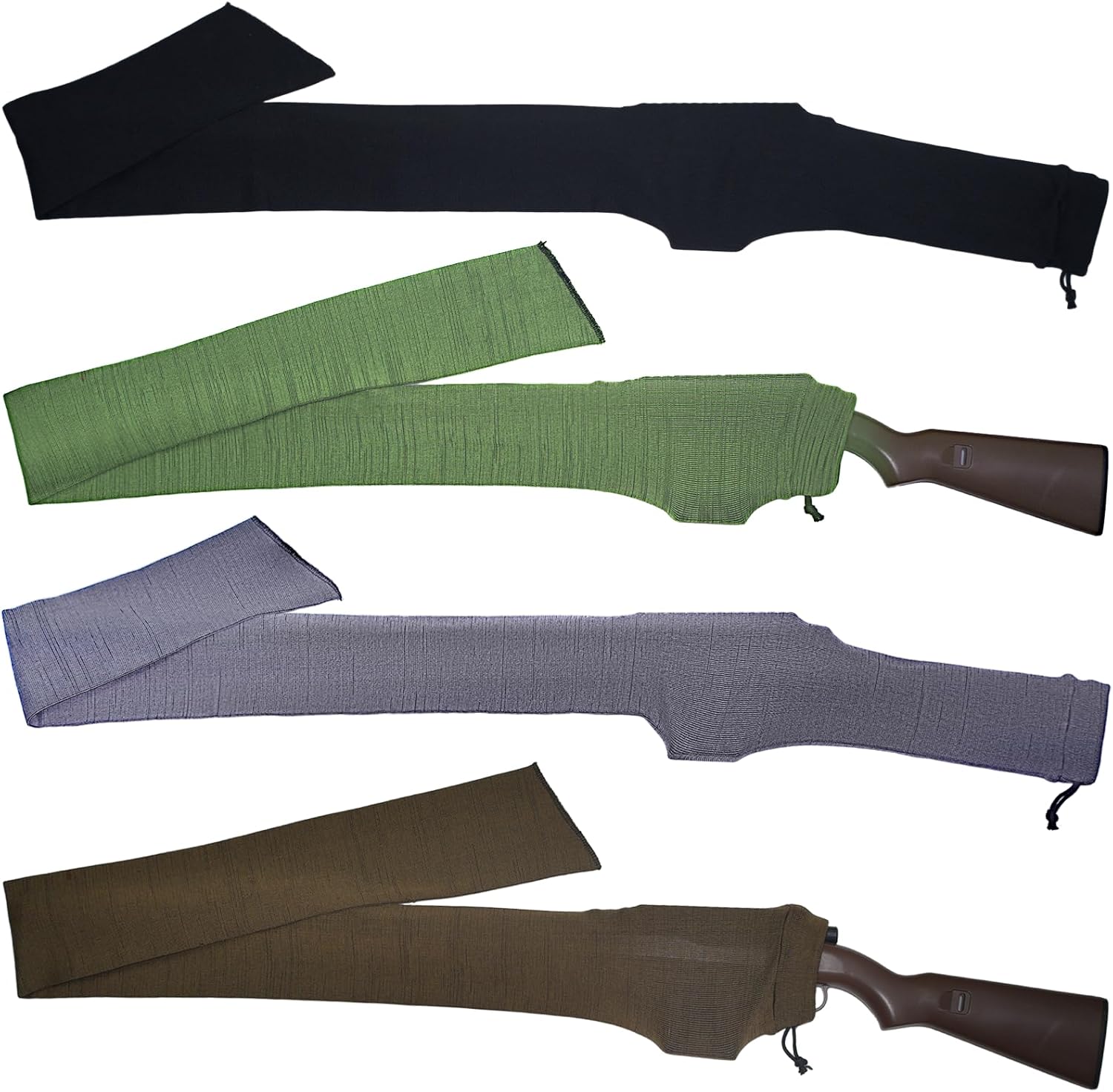 kokkoya Silicone Long Gun Sock for Rifles and Shotguns Gun Sleeve Storage 55 inch Thicken Elastic Design for Hunting Shooting