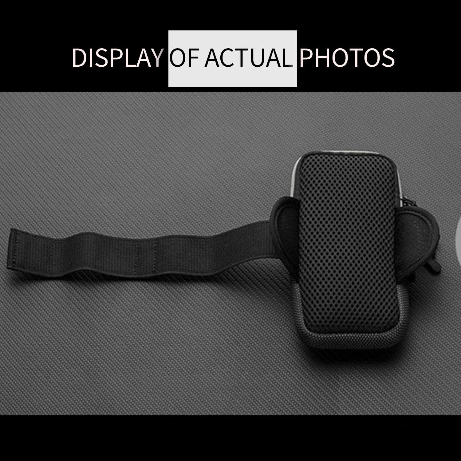 Phone Holder Arm Bands, Small Crossbody Shoulder Holsters Bag with Arm Band,Arm Band Sleeve Fit Sport Gym Hiking Black (Black) - Image 4