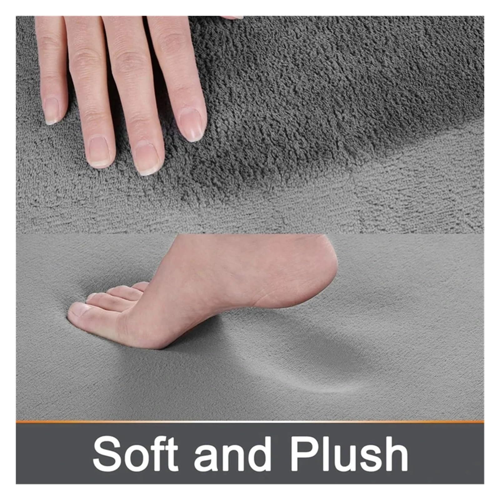 Tapis de salle de bain antidérapant en mousse à mémoire de forme, super absorbant et lavable, pour salon et chambre à coucher, tapis doux pour décoration de douche
