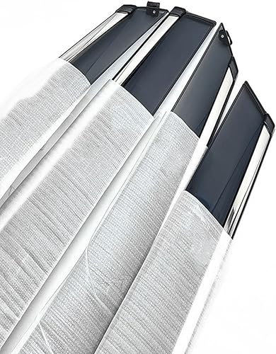 Miniatura 7 de BGGTYRSD 4 viseras de ventana, deflectores de lluvia para Honda CR-V CRV 2012-2016, acabado cromado ahumado