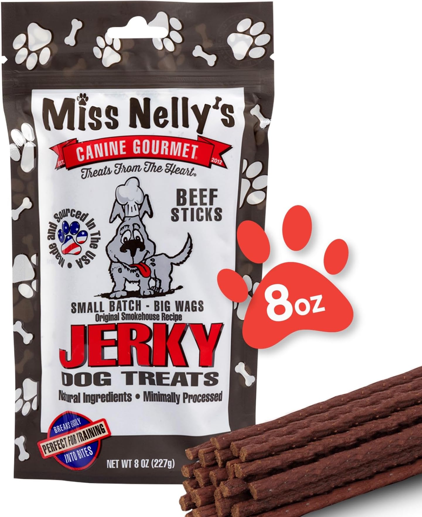 Heart to Tail Dog Treats Beef Flavored Sticks 25 oz Pet