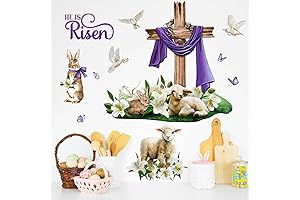 Easter Room Religious He is Risen Wall Decals