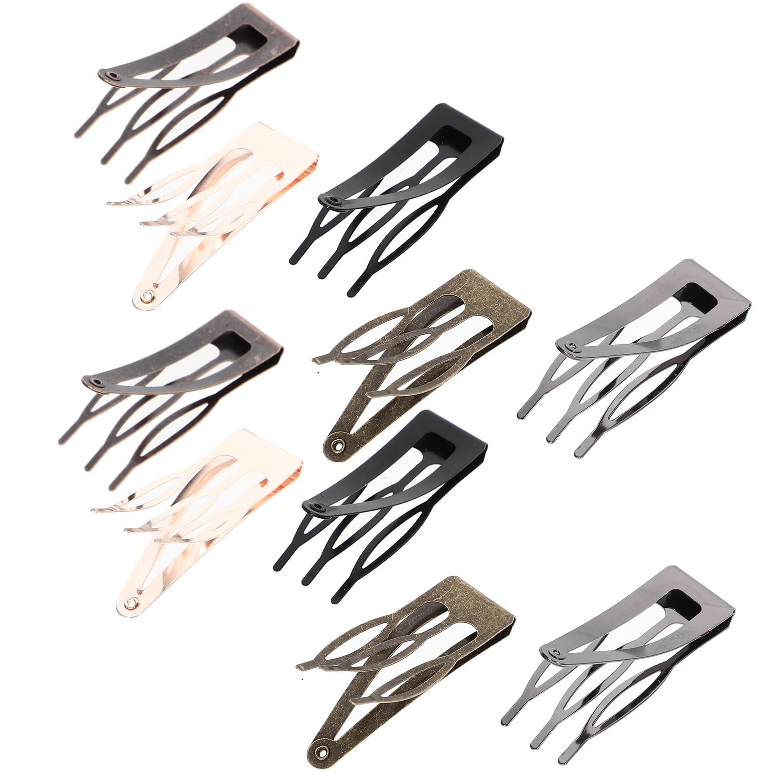 Uonlytech Metall Haarnadeln 40 Stück mit Schnappverschluss Kleine Haarspangen für Mädchen und Frauen Robustes Haarstyling Zubehör für Alltag und Besondere Anlässe