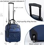 VANKEAN 16" Multifonctionnel Sous-siège valise de voyage léger pour les hommes femmes (Haze Blue)