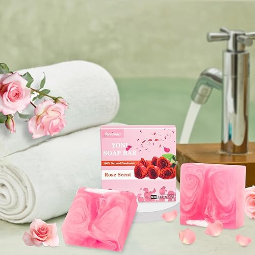 Miniatura 7 de Yoni - Jabón de barra de jabón Yoni Wash, jabón femenino para mujer, equilibrio de pH, 100% natural orgánico jabón íntimo para hidratación vaginal,