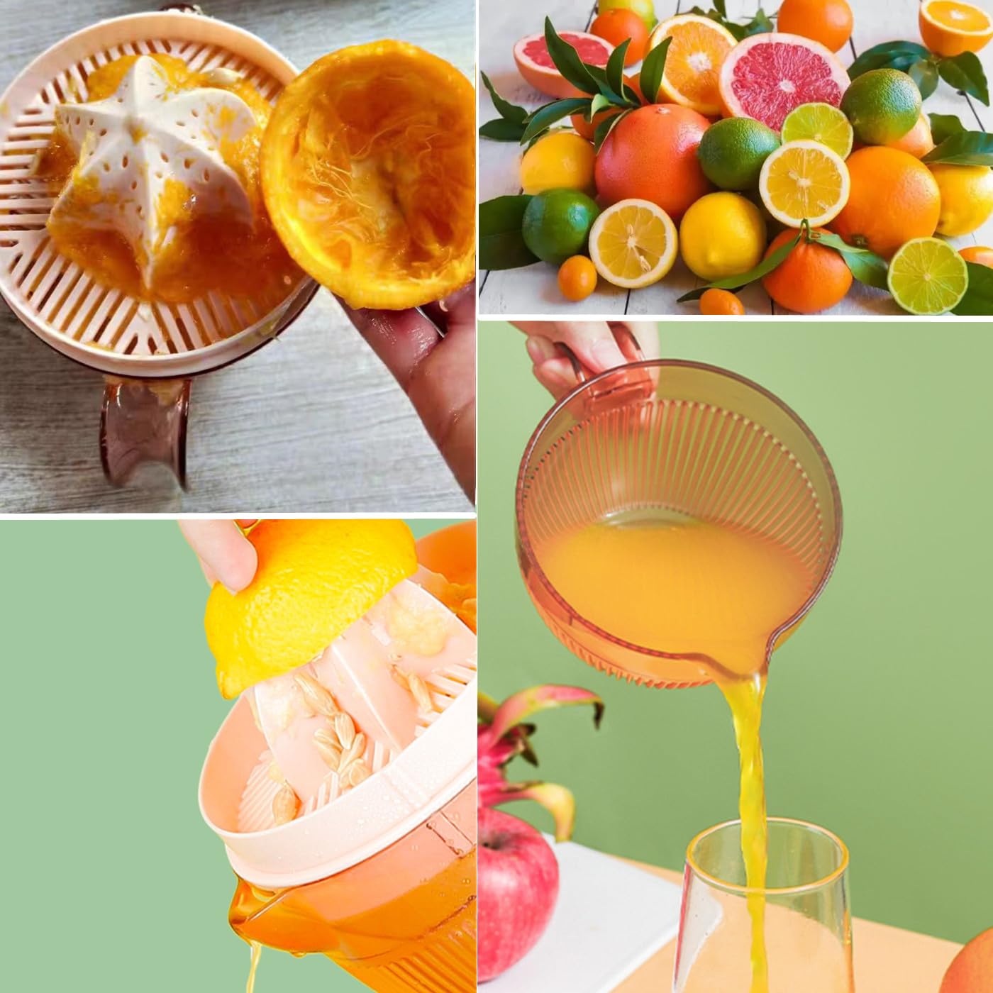 Spremiagrumi Manuale In Plastica Per Arancia/pompelmo/limone Grande