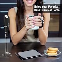 SIMPLETASTE elektromos tejhabosító kézi habtartó 2 elemmel cappuccino latte kávéhoz 3