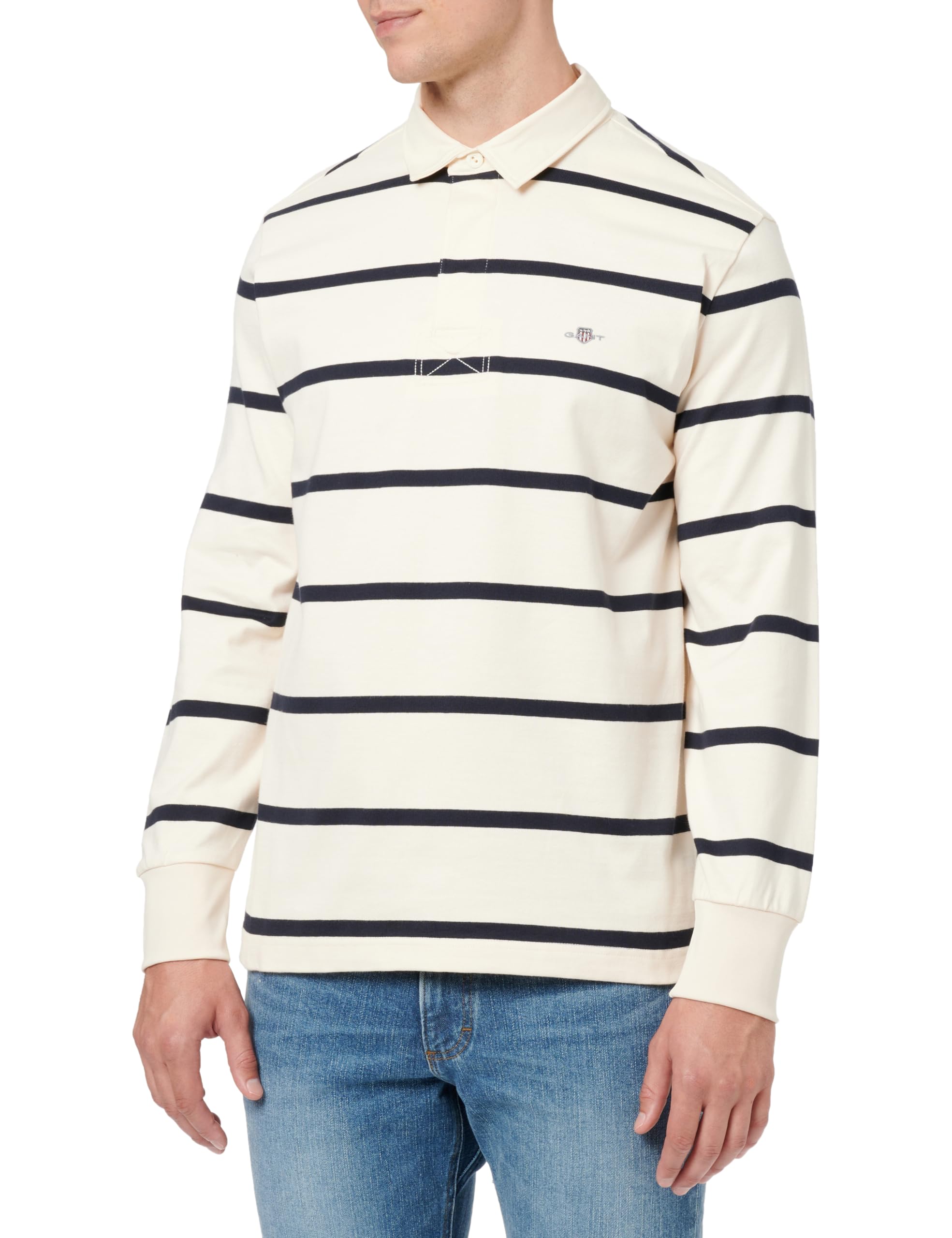 GANT Thin Stripe Heavy Rugger, cream, Medium