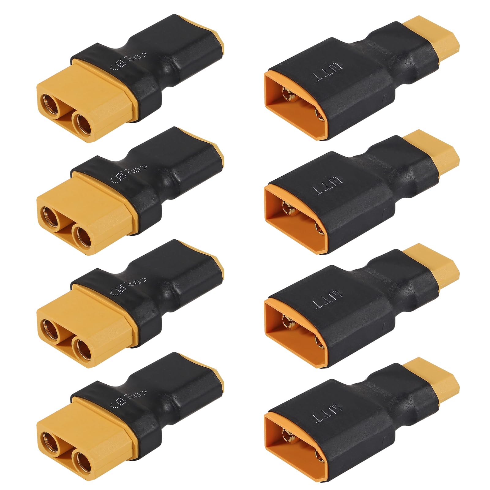 4 Pair (8pcs) Male Female XT90 XT-90 to Male Female XT60 XT-60 Connector Adapter