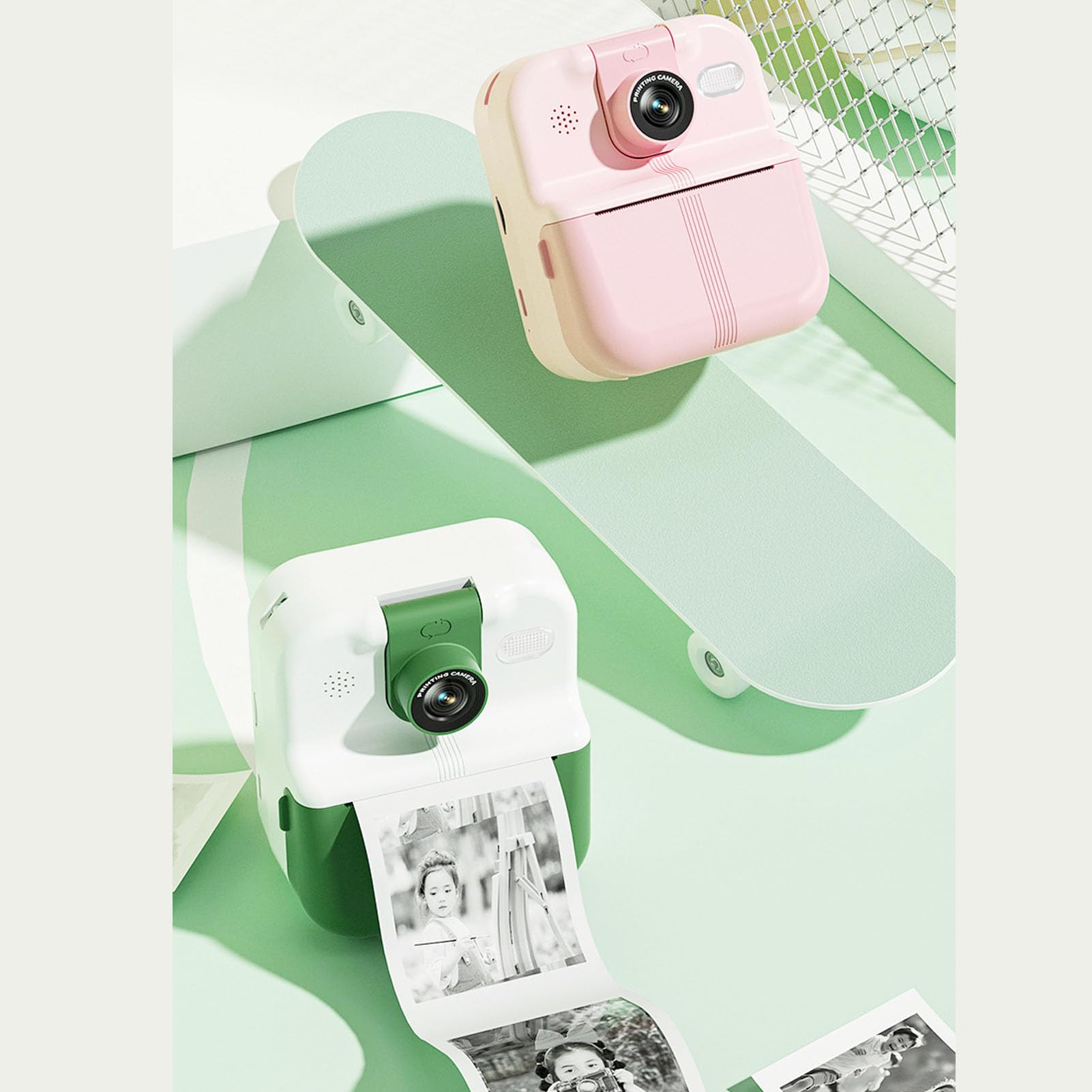 Appareil Photo à Impression Instantanée 48 MP HD, Écran IPS 2,4 Pouces, Objectif Intégré, Idéal pour Selfies et Souvenirs