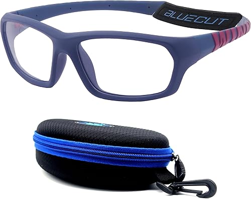 Miniatura 22 de BLUE CUT Gafas de protección deportiva, lentes antiniebla, gafas de seguridad para baloncesto, pickleball y todos los deportes al aire libre Azul