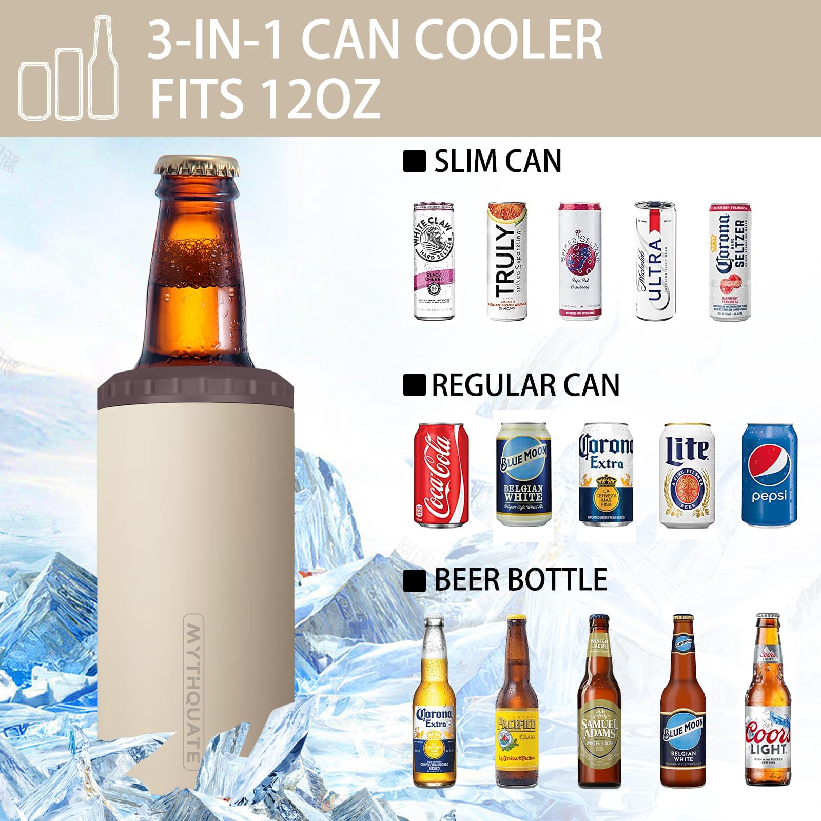 Frost Buddy Universal Can Cooler In Slim Can Cooler For 12 OZ