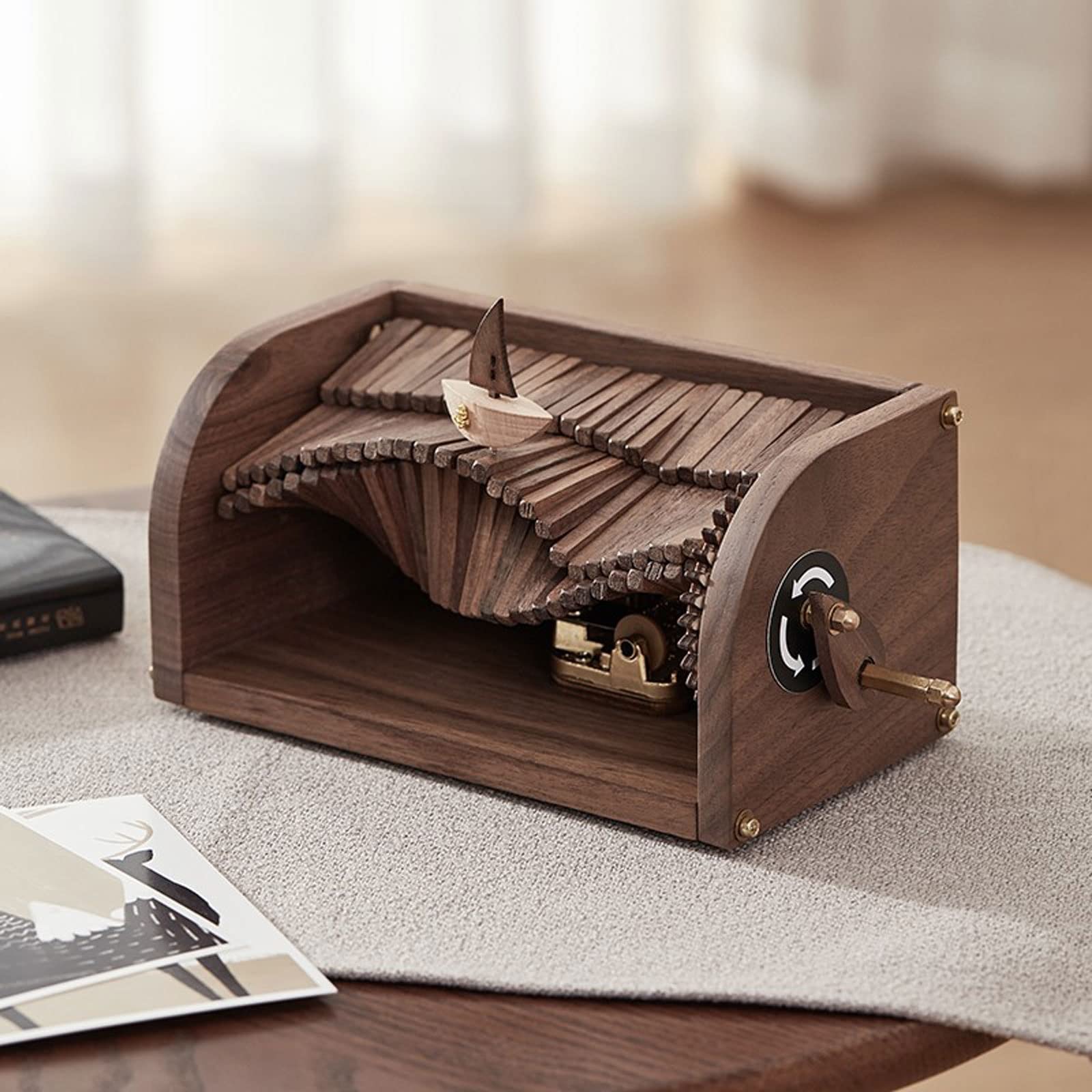 Musikalische Spieluhr Music Box Hand Shake Music Box for Mädchen-Hochzeits-Jubiläumsgeschenke Desktop Ornament, Familienspielzeug Feiern (Color : 1)