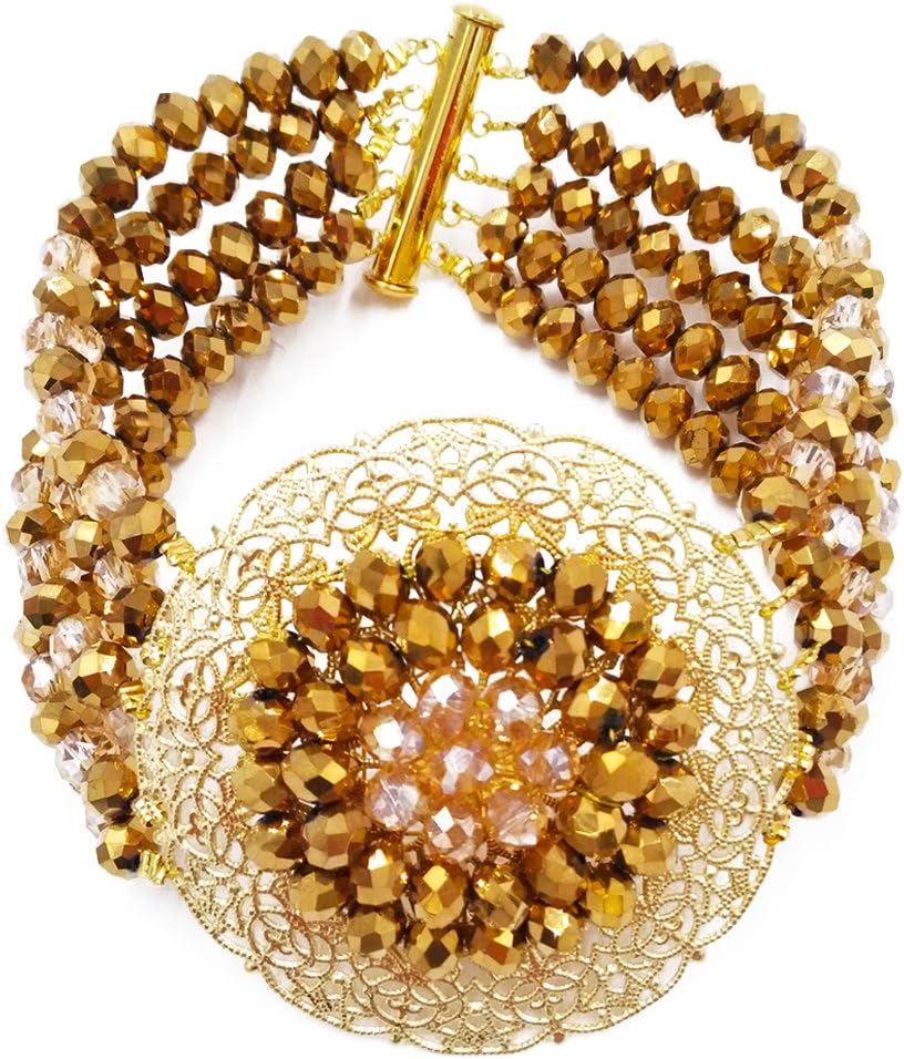 African Beads Jewelry Set Nigerian Wedding Necklace and Earrings for Women