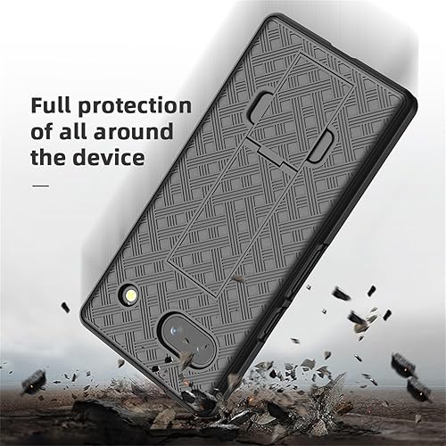Miniatura 5 de Funda para Google Pixel 7A, funda delgada para hombre con soporte integrado + funda protectora giratoria para cinturón para Google Pixel 7A 2023,