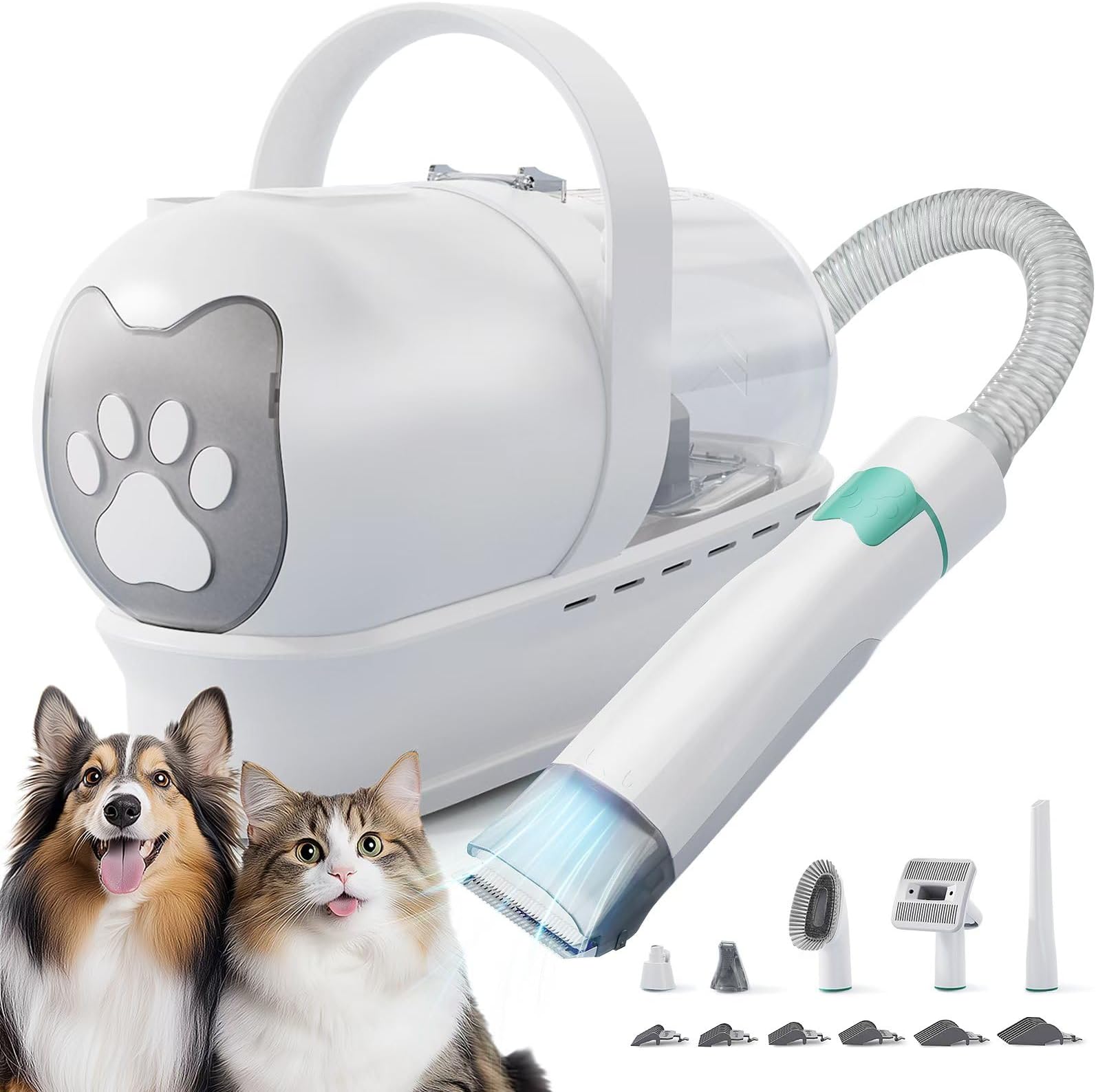 Amazon.com: 8VR Dog Grooming Kit, Pet Grooming Vacuum with Pet Clipper ...