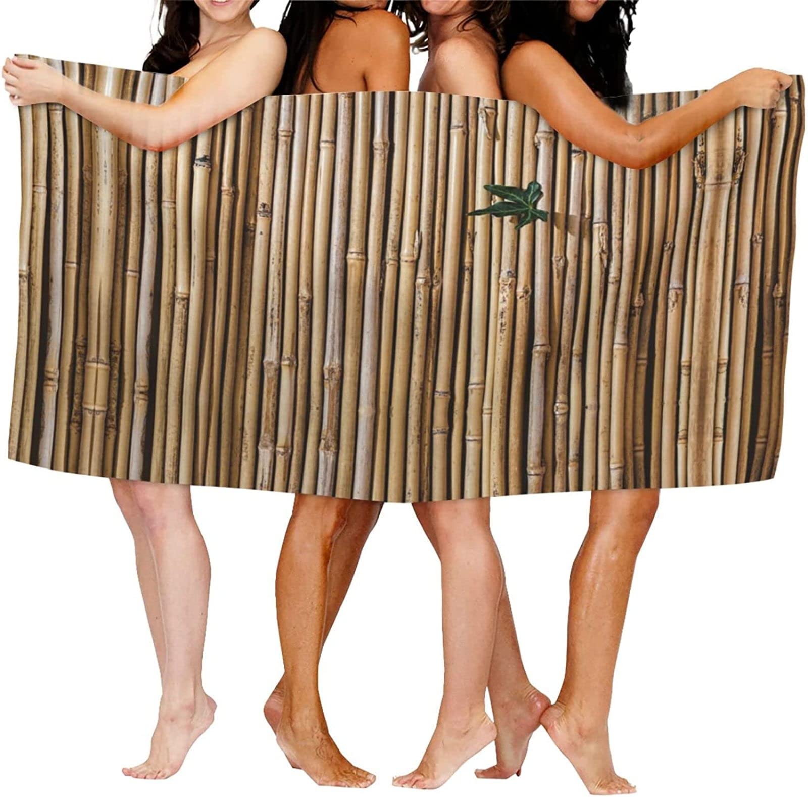 Strandtuch Bambus, Mikrofaser Strandtuch Retro Handtuch Extra Groß 200x200 cm Badetuch Strandhandtuch Schnell Trocknendes Sandfreies Weiches Saunatuch, reisehandtuch, Badehandtuch