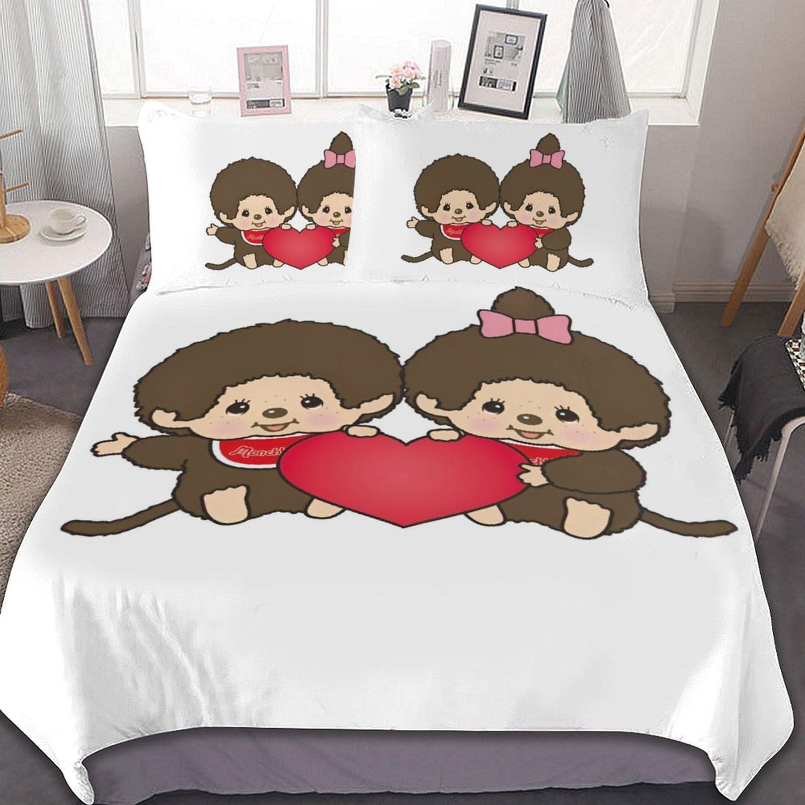 Amazon｜モンチッチ 布団カバー 3点セット シングル シングル 枕カバー