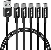 Vista 9 de Yaxa Basics Cable de carga rápida USB-C a USB-A 2.0, velocidad de 480 Mbps, certificado USB-IF, para Apple iPhone 16/15, iPad, Samsung Galaxy