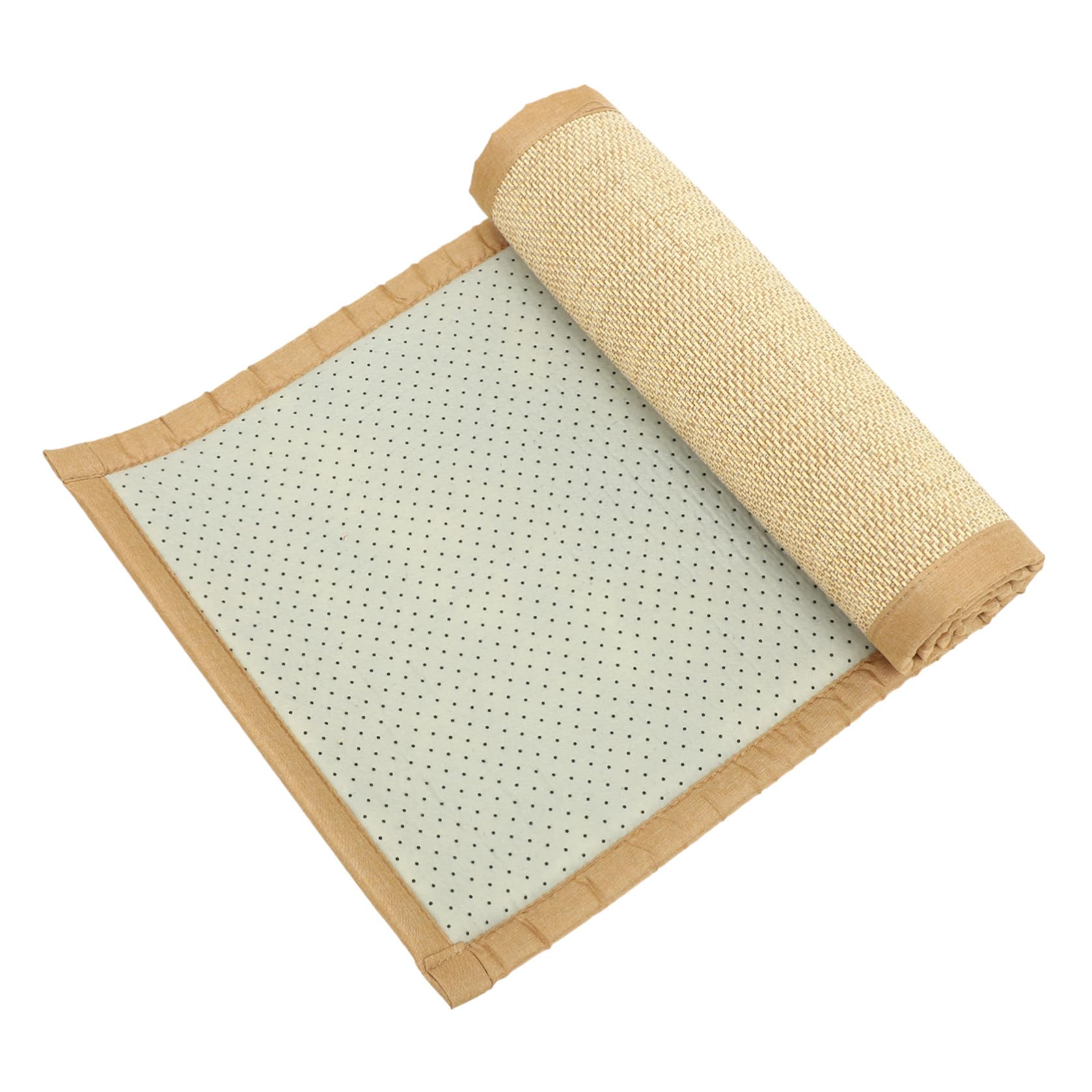Homoyoyo Tapis Tatami Rectangulaire en Bambou et Coton Lin 50x150 Cm
