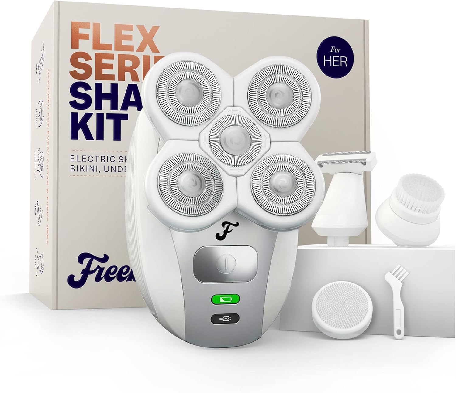 FlexSeries Electric Razor for Women – Silk Smooth Legs, Body Hair, & Pubic Shaver – for Private Area, Sensitive Skin, Bikini Trimmer FlexSeries Electric Razor for Women – Silk Smooth Legs, Body Hair, & Pubic Shaver – for Private Area, Sensitive Skin, Bikini Trimmer