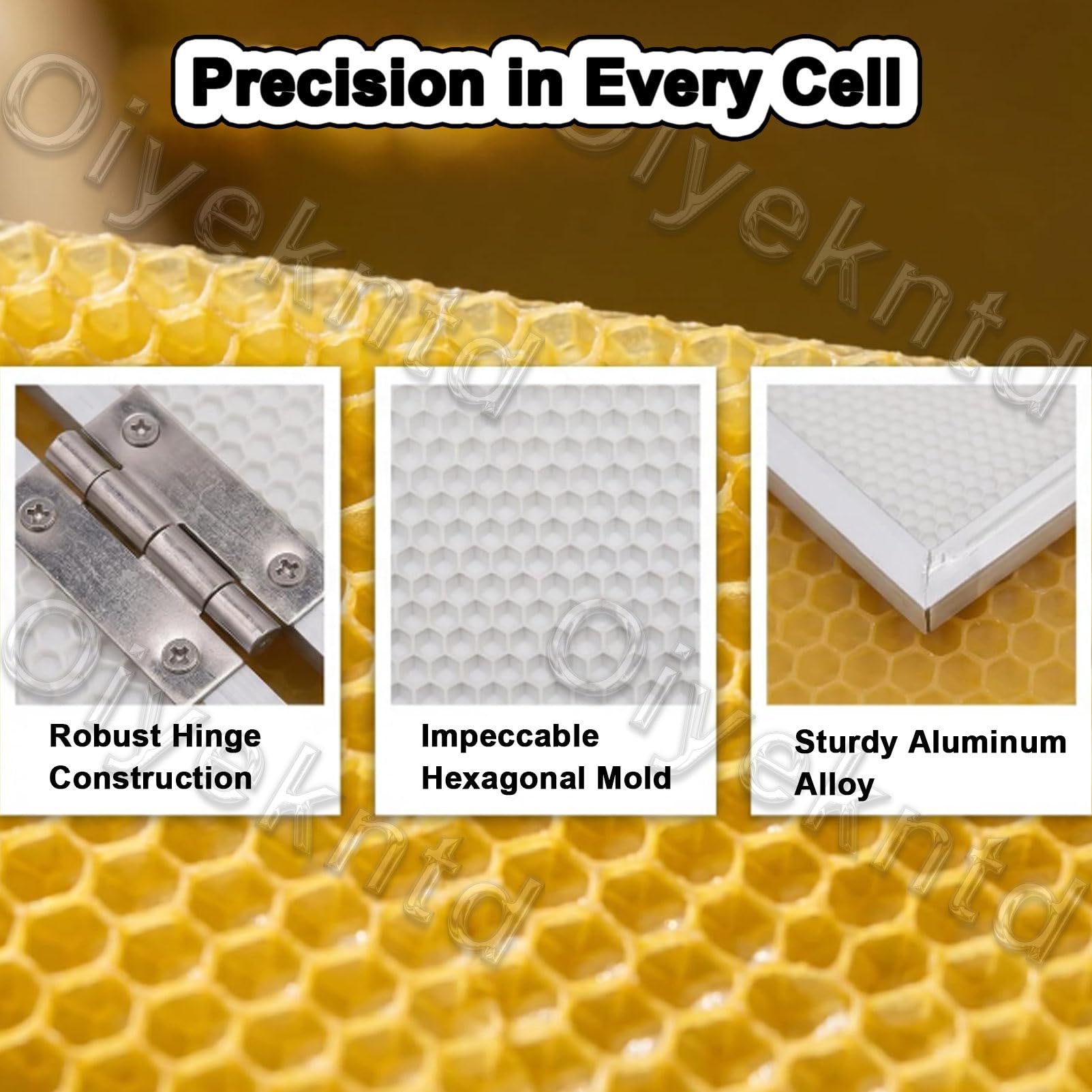 Máquina para láminas de cera de abeja, molde para láminas de cera de abeja, máquina para moldear cera de abeja, molde para estampar cera de abeja, ojos de cámara de 4,8/5,35 mm, suministros 4.9mm