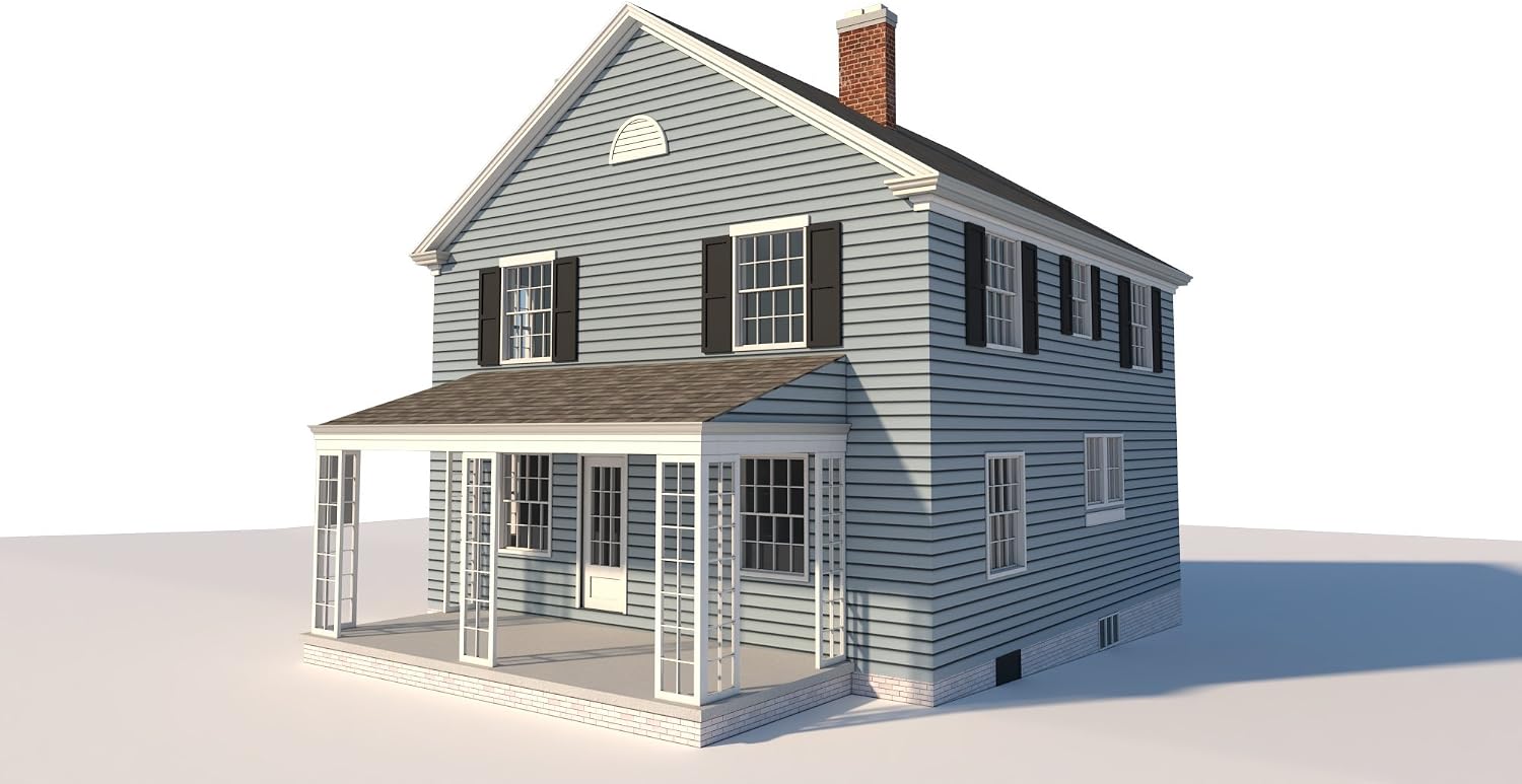 1680 sq/ft 2-Story Farmhouse Plans - Build Your Own 4 Bedroom Home!