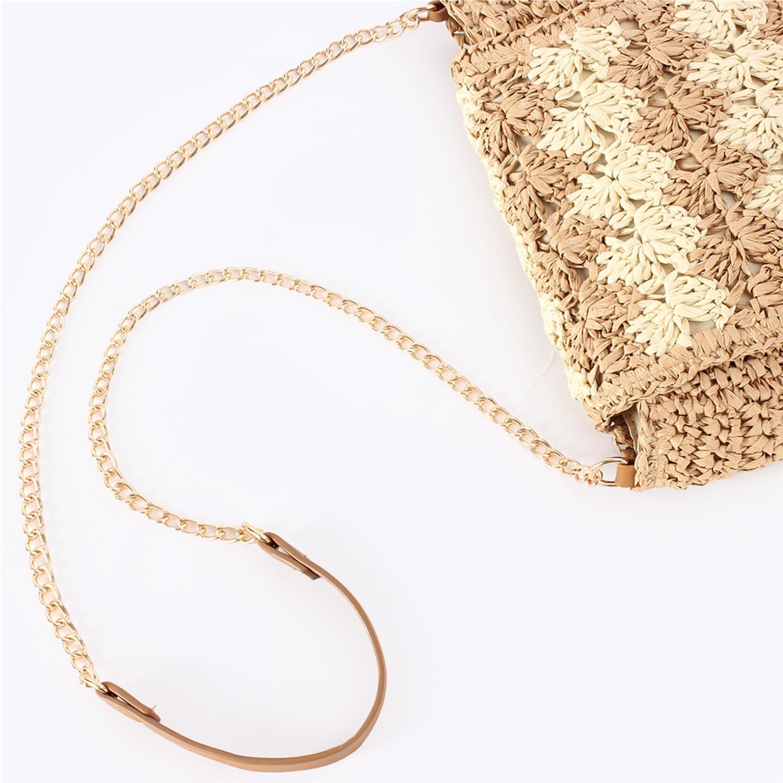 Borsa a Tracolla all'Uncinetto, Modello a Tracolla con Patta, Lavorata a Mano, Ideale per la Spiaggia, i Viaggi, Lo Shopping e Gli spostamenti quotidiani.