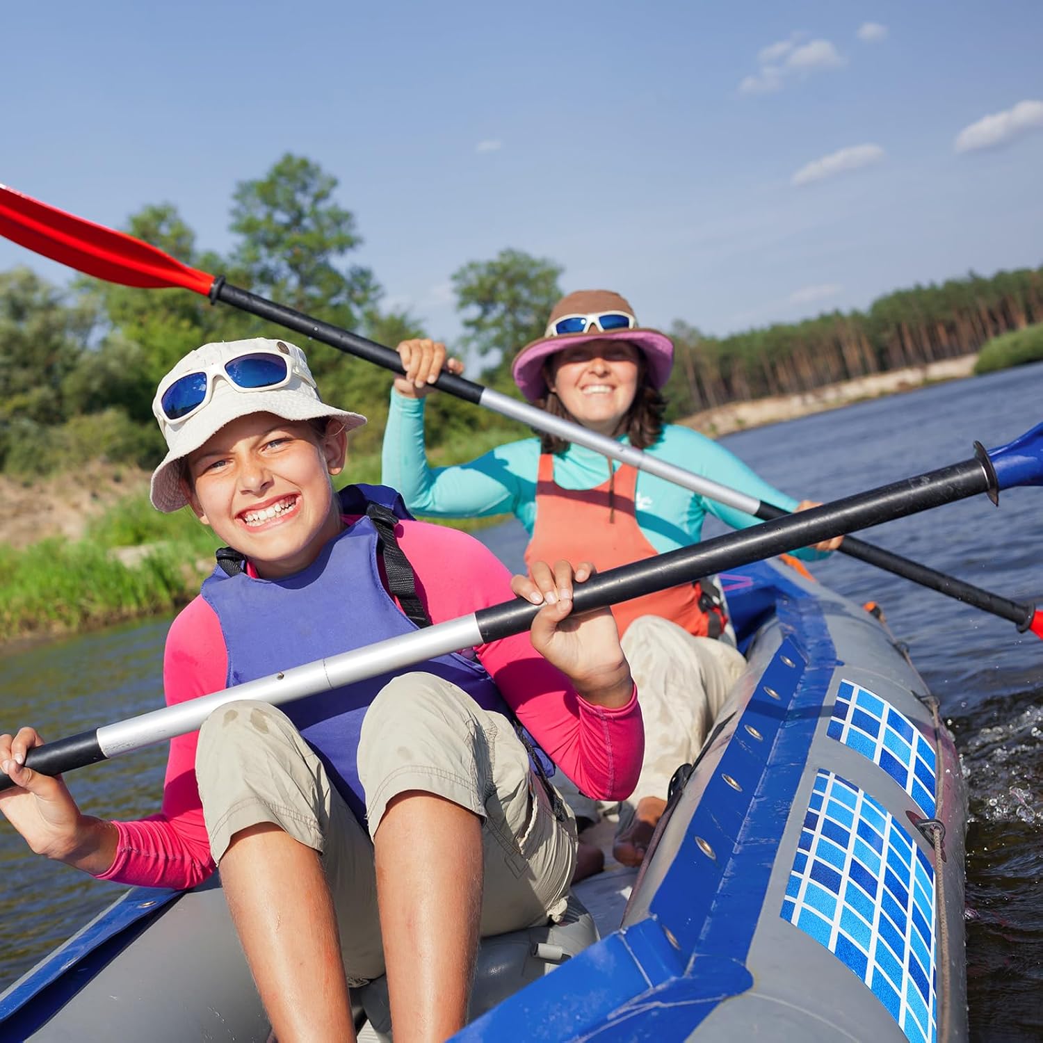 Nuanchu Vinyl Pool Liner Patch Self-Adhesive PVC Repair Patch for Swimming Pools Inflatable Boat(Checkered,12 x 80 Inch)