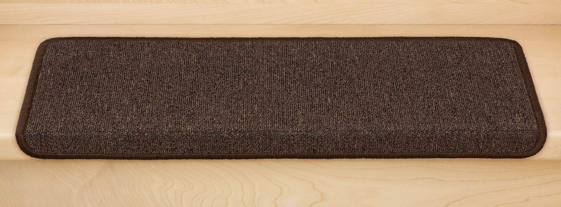 Kettelservice-Metzker Stufenmatten Treppenmatten im 15er SparSet Rechteckig Kaffeebraun