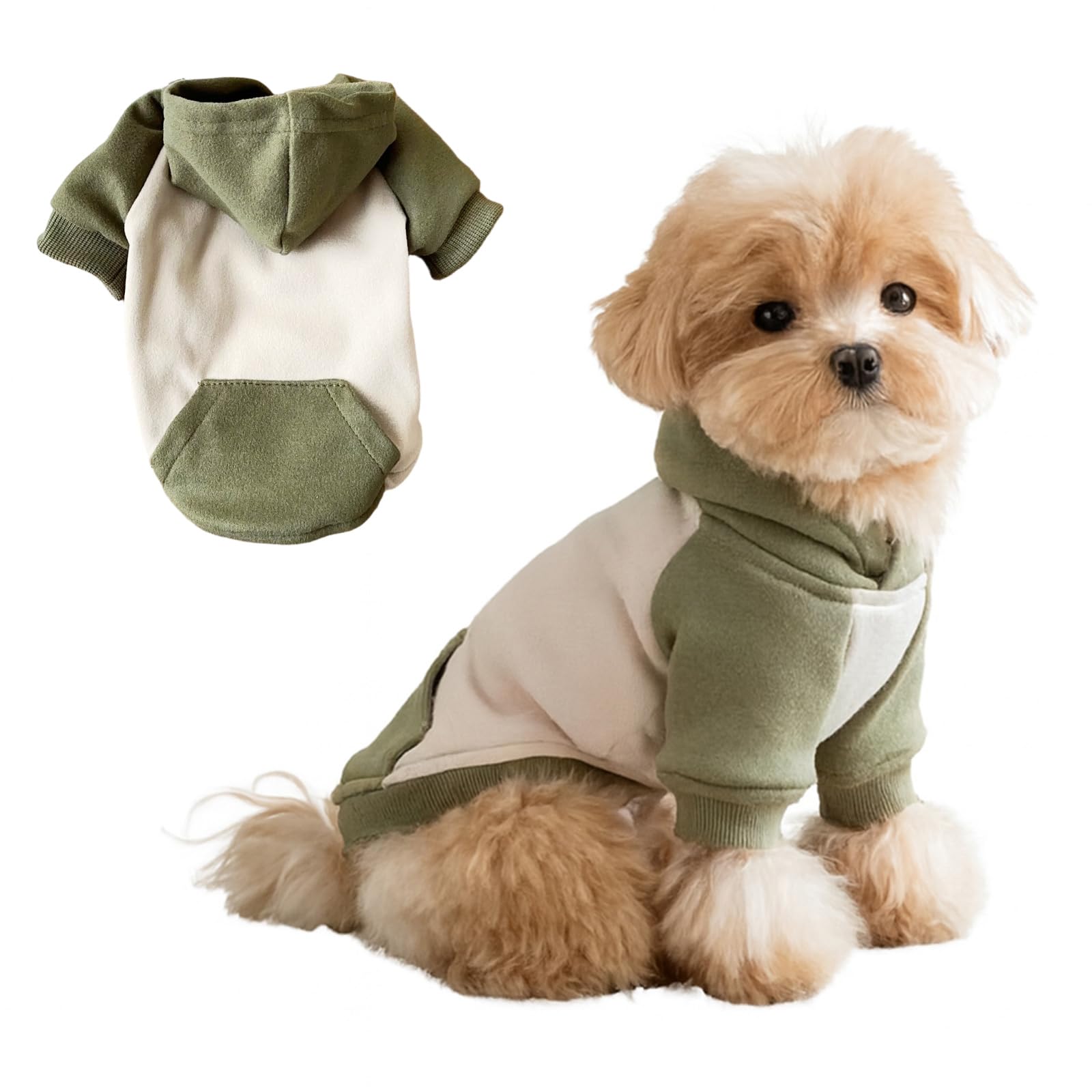 Winmany Small Dog Hoodie Pullover Sweatshirt for Dogs & Cats Lightweight Pet Puppy Fall Spring Hoodie Sweater