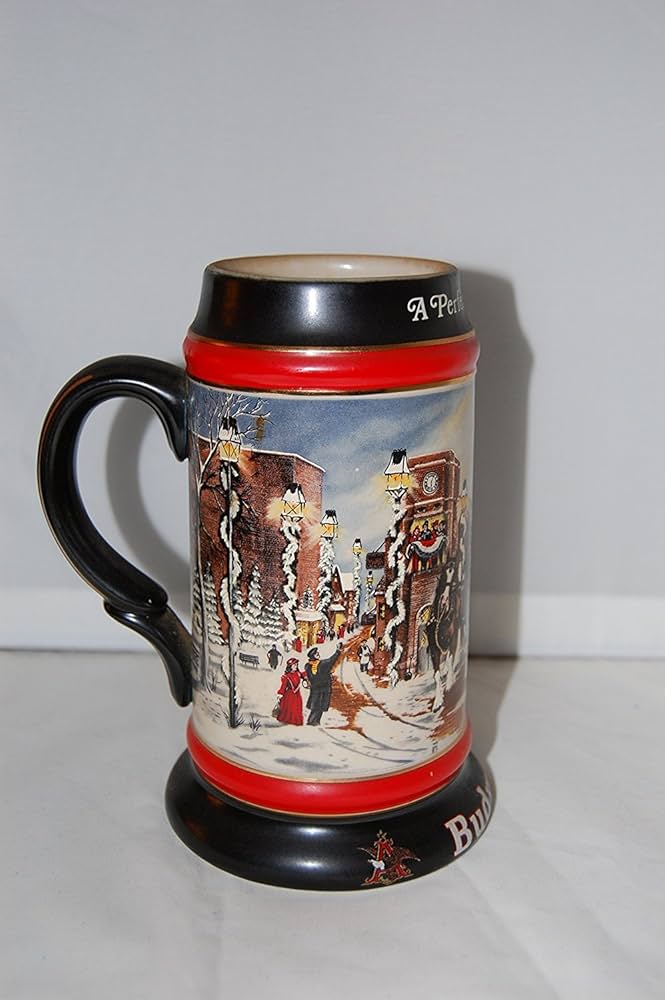 Amazon.com | 1992 BUDWEISER A PERFECT CHRISTMAS HOLIDAY STEIN NEW