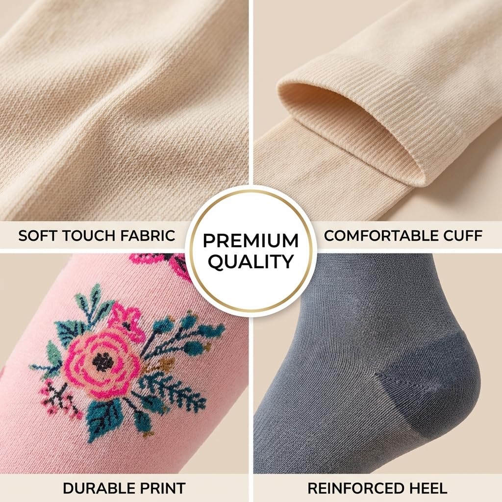 LEOSTEP 6 pares de calcetines de compresión para hombres y mujeres, soporte diario para viajes, trabajo y estilo de vida activo, calcetines respirables cómodos