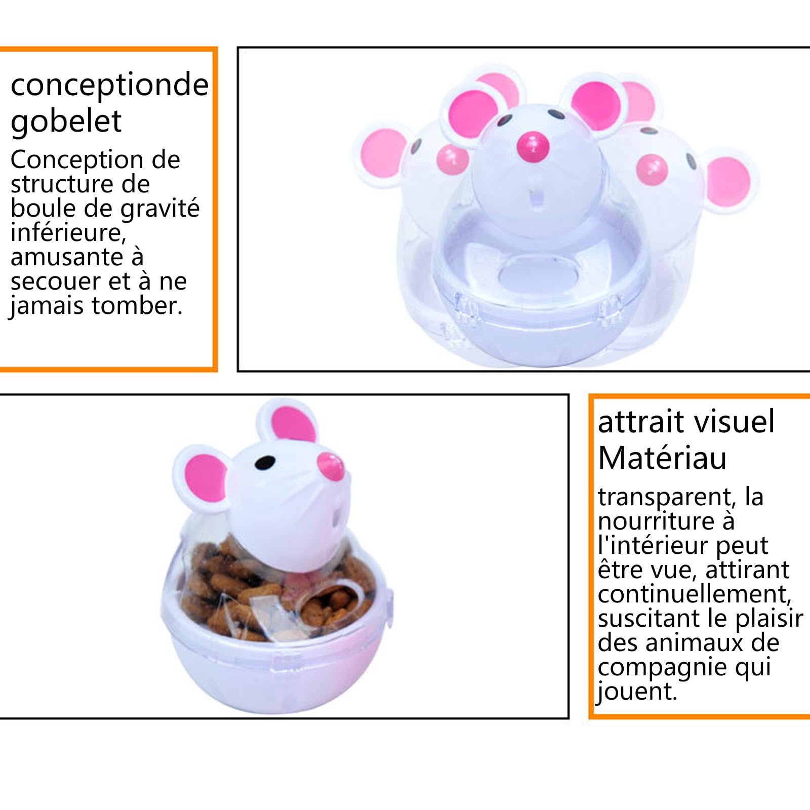 Juguete Alimentador De Juguete para Gatos, 2 Piezas, Dispensador De Comida para Gatos, Alimentador Interactivo De Comida para Gatos, Juguete para Mascotas, Alimentadores Automáticos