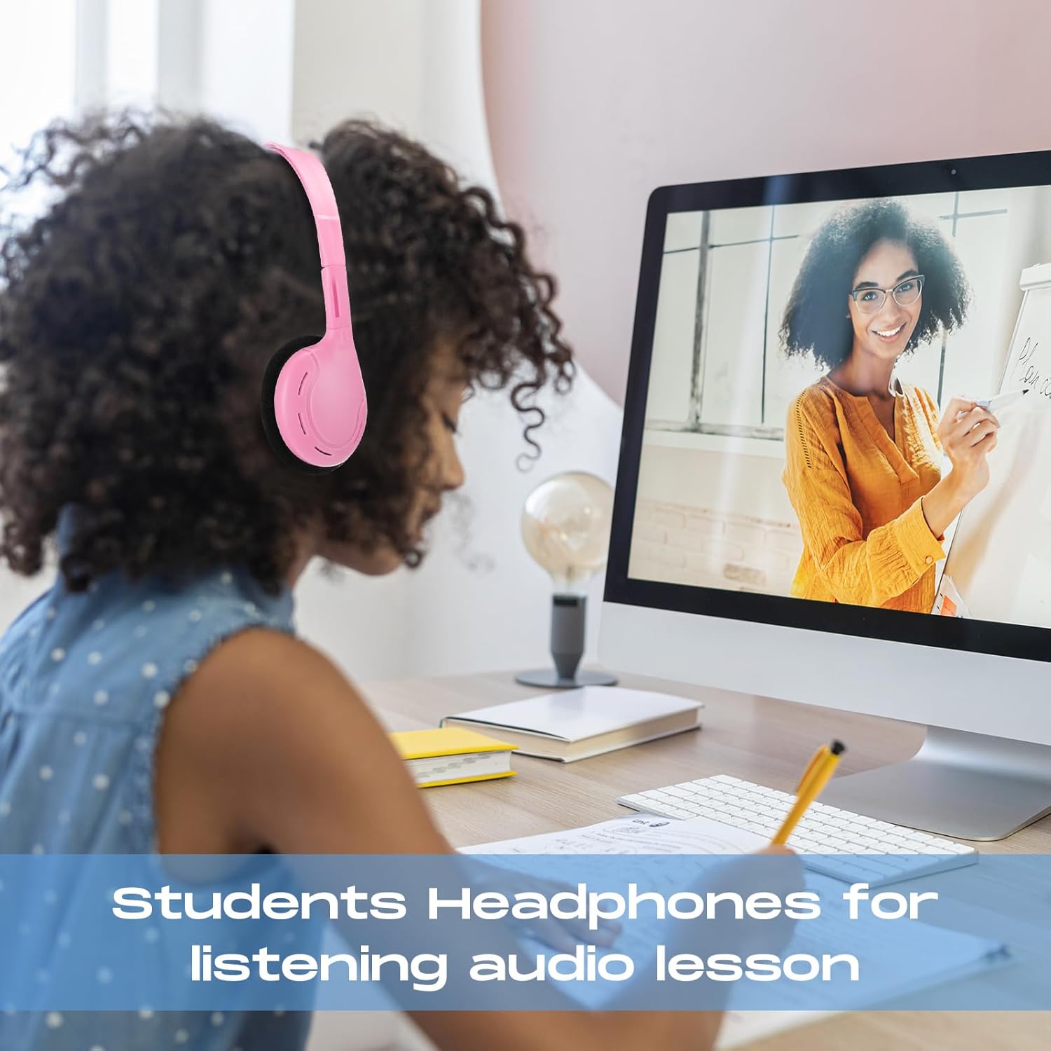 Yunsailing 10 Pack Bulk Over Ear Headphones Set On Ear Headsets Earphones with Adjustable Headband and 3.5mm Plug for Group Learning, Computer Lab, Library, Online Lesson (Macaron 10 Color) - Image 6