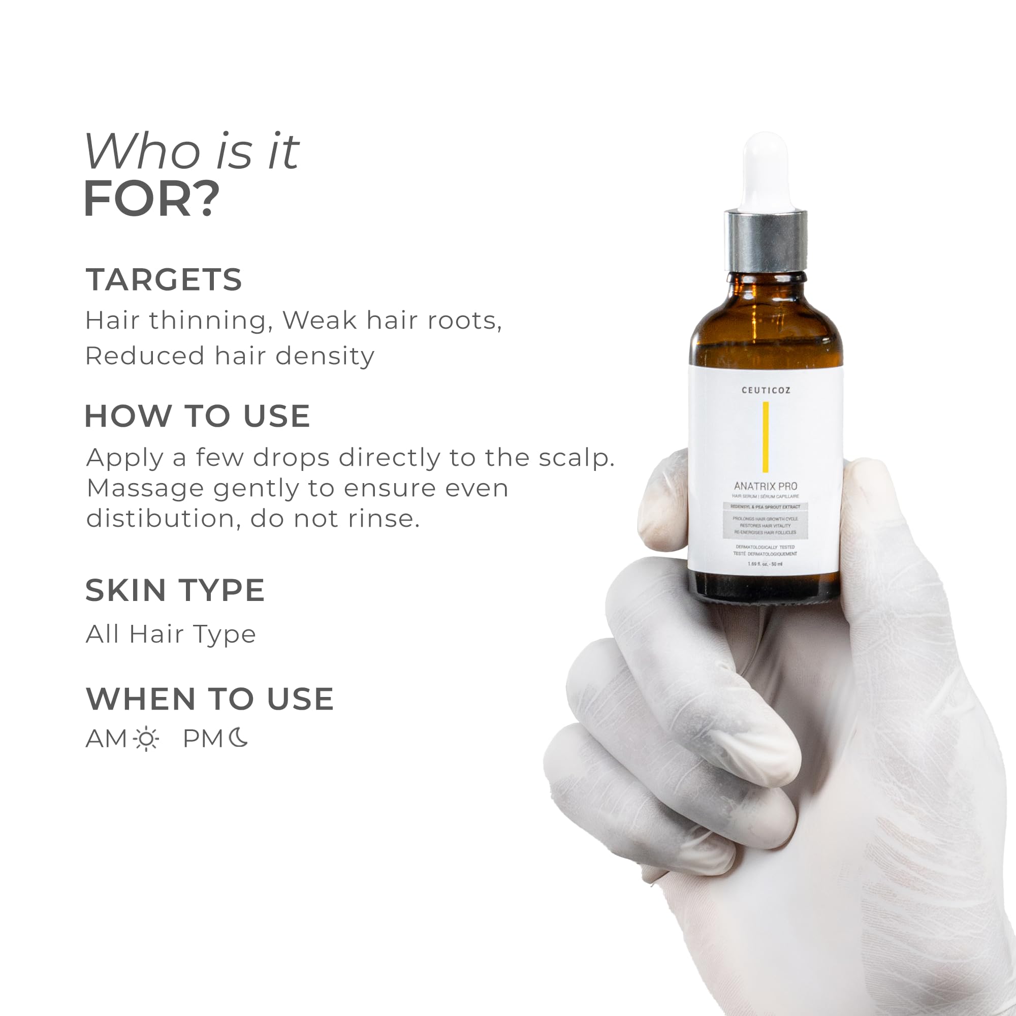 Buy Ceuticoz Anatrix Pro Hair Serum | For Hairfall & Follicular