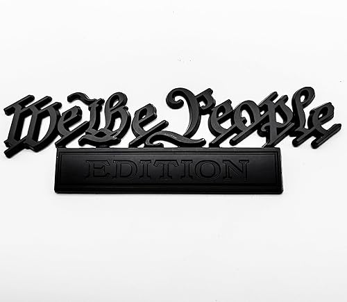 Miniatura 10 de Classic We The People Edition - Calcomanías 3D de metal completo para emblemas de automóvil, decoración personalizada para resaltar a ti mismo, 2