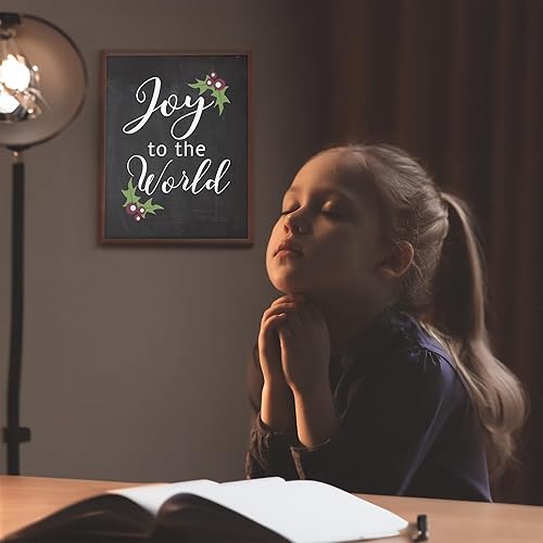 Miniatura 3 de Joy To The World - Christmas Music Wall Art Decor Print, This Ready to Frame Typographic Holiday Music Wall Art Decor Poster is Good For Home,