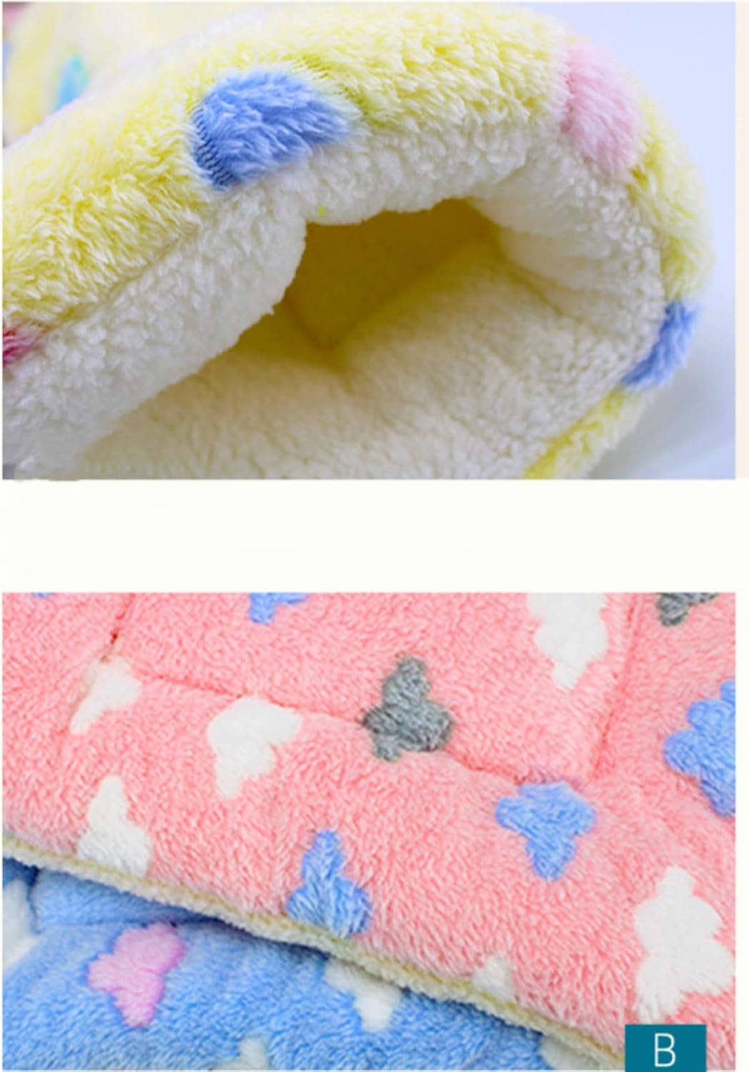 Dog Mat Pet Bed Flannel Thicken Sleeping Blanket for Puppy Cat(Green,68 * 98cm)