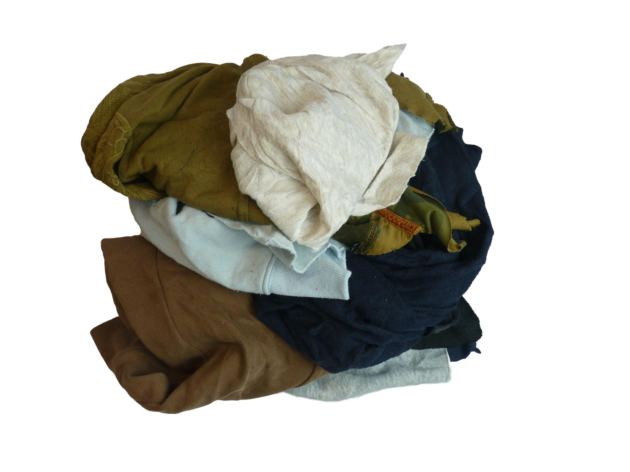 Thompson Cooper Ltd Coloured - Cotton Sweatshirt Rag 10Kg Polishing Cloths Jersey Wiping Clothes