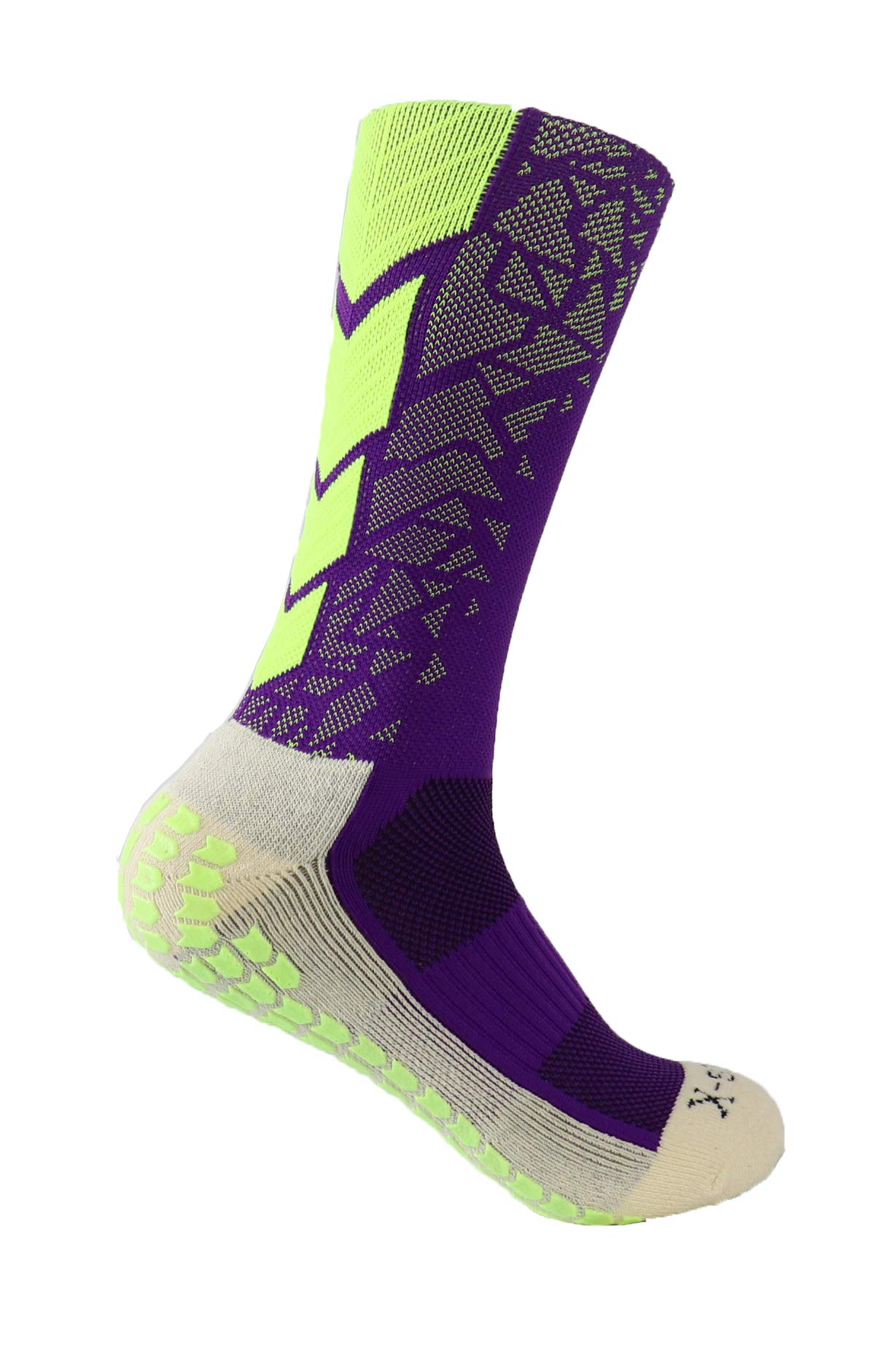 Ulalaza Sports Socks Mens and Womens Socks Thicken Cushion Crew with Rubber Dots Anti Slip for Football Running Training Walking Baseball Soccer and Hiking — image 1