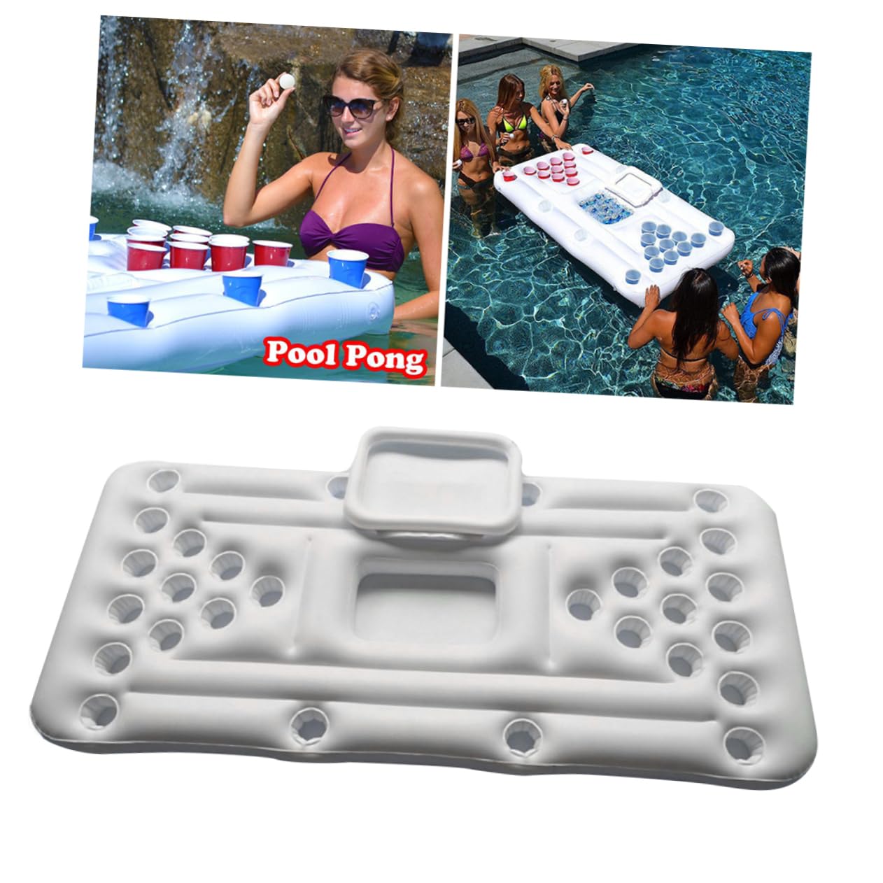 TOYANDONA Portable 28 Cup Inflatable Table Cooler Ice Bucket for Water Activities